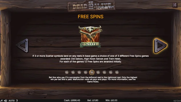 Free spins slot